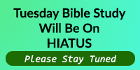Tuesday Bible Study